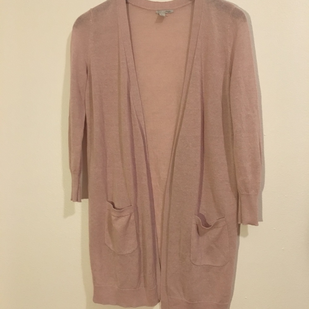 Long linen cardigan